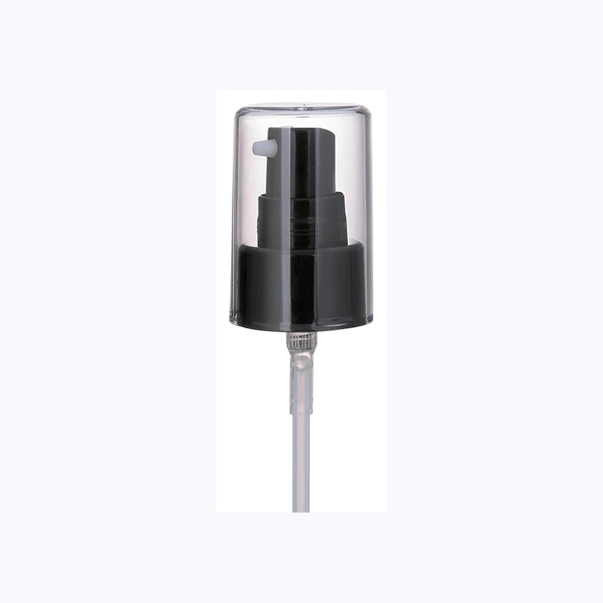 VP-CP-001 black cream pump with clear protective cap